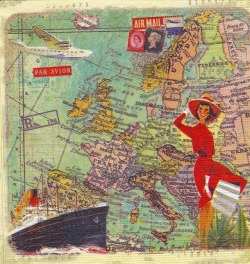５枚組ペーパーナプキン＊Travel to Europe