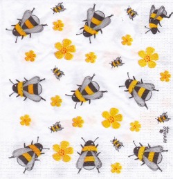 ５枚組ペーパーナプキン＊Dancing Bees