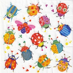 ５枚組ペーパーナプキン＊Bug Party