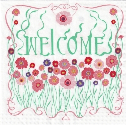 ５枚組ペーパーナプキン＊Welcome Ｂ