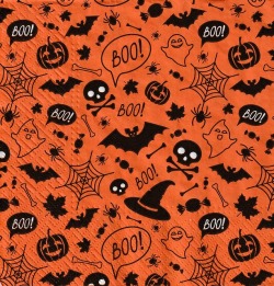 ５枚組ペーパーナプキン＊Halloween Pattern