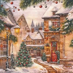 ５枚組ペーパーナプキン＊クリスマスヴィレッジ