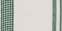 リネンテープ幅２０センチ＊チェック緑