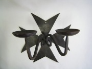 アイアン壁掛けキャンドルスタンド*2灯