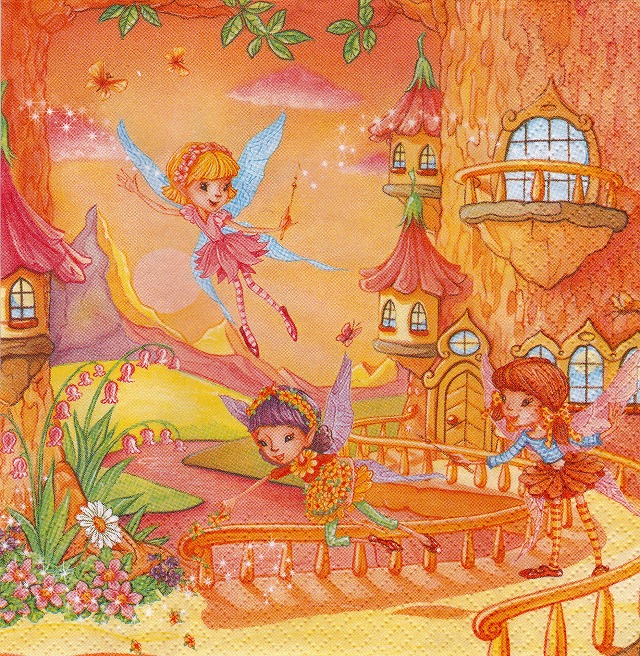 ５枚組ペーパーナプキン＊Tree Fairy