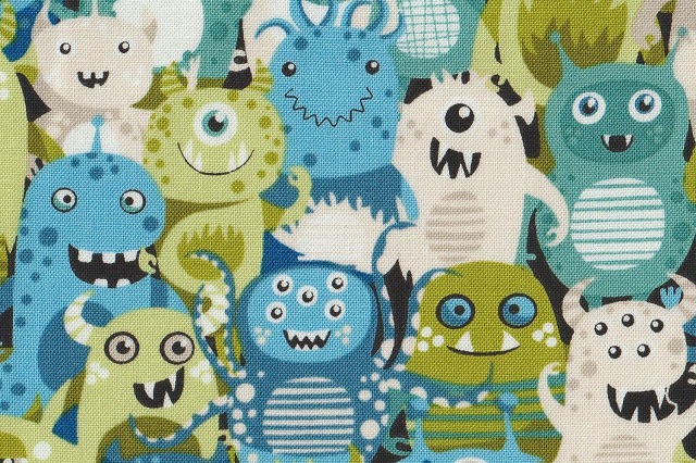 makower uk＊プリントコットン＊エイリアン