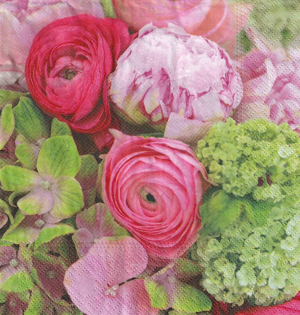 ５枚組ペーパーナプキン＊Pink Deam