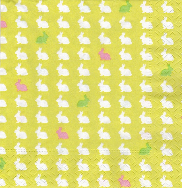 ５枚組ペーパーナプキン＊うさぎ模様
