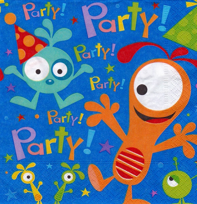 ５枚組ペーパーナプキン＊Crazy Party