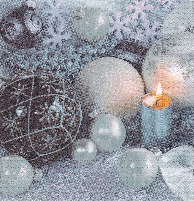 ５枚組ペーパーナプキン＊Baubles in Light