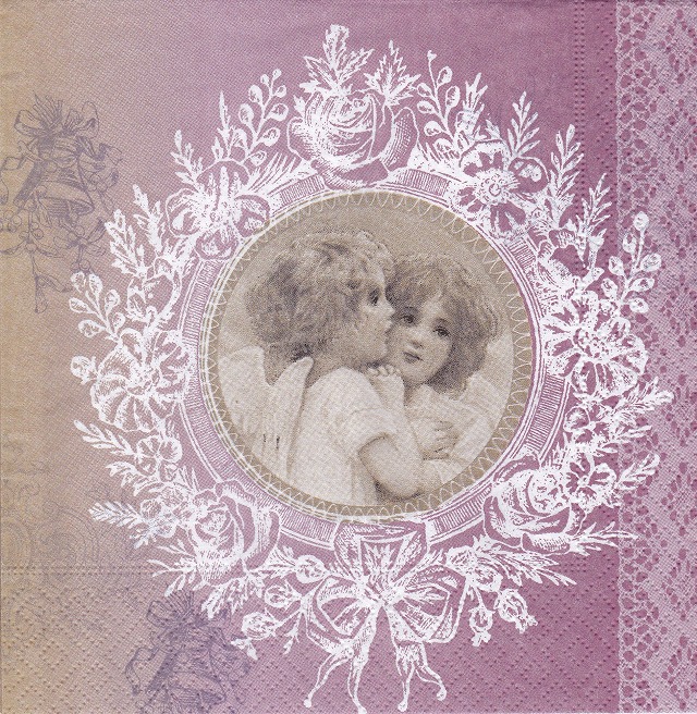 ５枚組ペーパーナプキン＊Whispering Angels