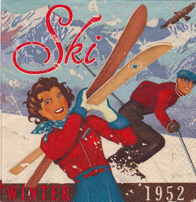 ５枚組ペーパーナプキン＊Winter 1952
