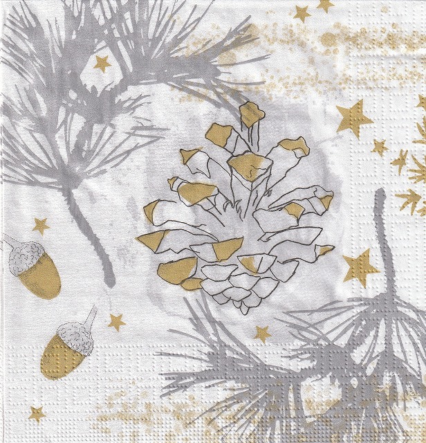 ５枚組ペーパーナプキン＊Golden Nature