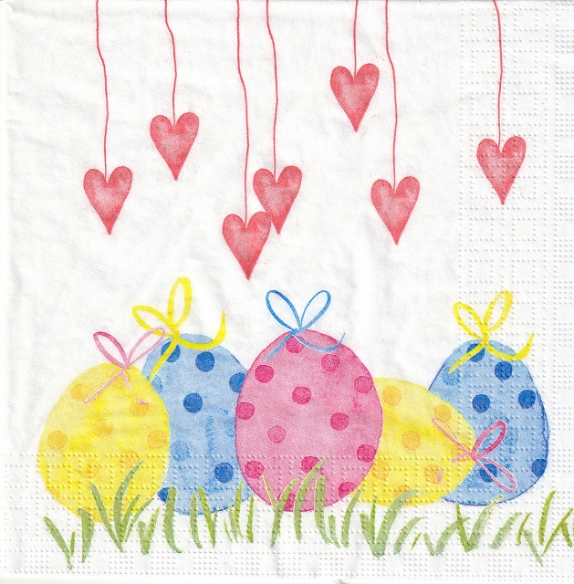 ５枚組ペーパーナプキン＊Lovely Easter【Ｂ】