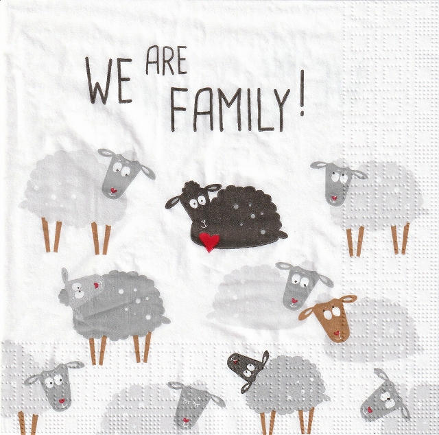 ５枚組ペーパーナプキン＊We are Family