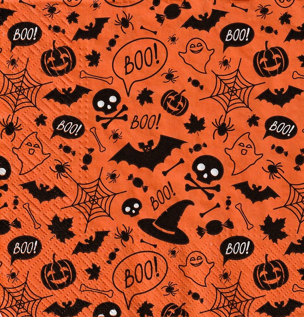 ５枚組ペーパーナプキン＊Halloween Pattern