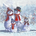 カクテルサイズ５枚組＊Snowman with Hat