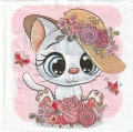 ５枚組ペーパーナプキン＊Cartoon Kitten