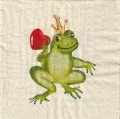５枚組ペーパーナプキン＊Frog Prince