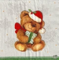 ５枚組ペーパーナプキン＊クリスマステディＡ