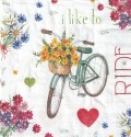 ５枚組ペーパーナプキン＊I Love my Bike