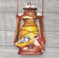 ５枚組ペーパーナプキン＊Birds on Lamp