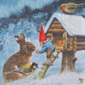 ５枚組ペーパーナプキン＊Gnome feeding