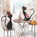 ５枚組ペーパーナプキン＊Cats inParis