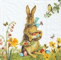 ５枚組ペーパーナプキン＊Vintage Bunny