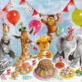 ５枚組ペーパーナプキン＊Party Animals