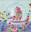 ５枚組ペーパーナプキン＊Cupcake in Glass
