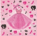 ５枚組ペーパーナプキン＊Girls Pink
