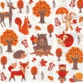 ５枚組ペーパーナプキンWoodland Animals