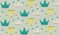プリントコットン＊巾150 王冠柄