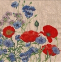 ５枚組ペーパーナプキン＊Wild Poppies