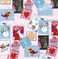 ５枚組ペーパーナプキン＊Winter Stamps