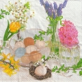 ５枚組ペーパーナプキン＊Flowers in Glass