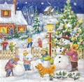 ５枚組ペーパーナプキン＊Snowy Winter