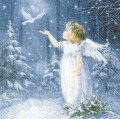 ５枚組ペーパーナプキン＊Angel with Dove