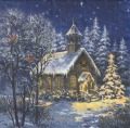 ５枚組ペーパーナプキン＊Winter Church