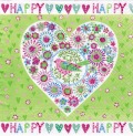 ５枚組ペーパーナプキン＊Happy Heart
