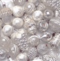 ５枚組ペーパーナプキン＊Silver Baubles
