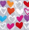 ５枚組ペーパーナプキン＊Paper Hearts