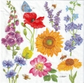 ５枚組ペーパーナプキン＊Flowers & Bees