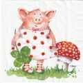 ５枚組ペーパーナプキン＊Lucky Piggy