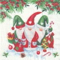 ５枚組ペーパーナプキン＊Christmas Gnomes