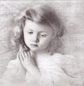 ５枚組ペーパーナプキン＊Girl Praying