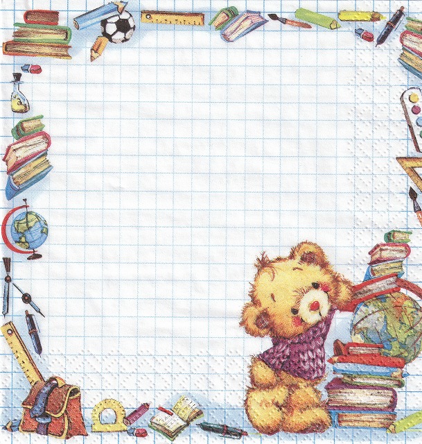 ５枚組ペーパーナプキン＊Back to School