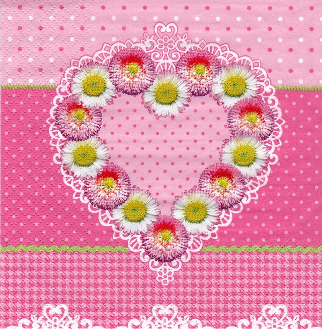 ５枚組ペーパーナプキン＊Sweet Heart