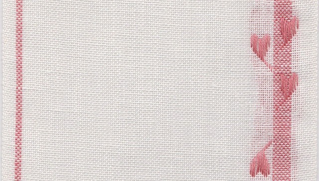 リネンテープ幅１４センチ＊ハート